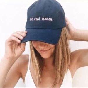 RARE Brandy Melville Uh huh Honey Dad Baseball Cap Hat